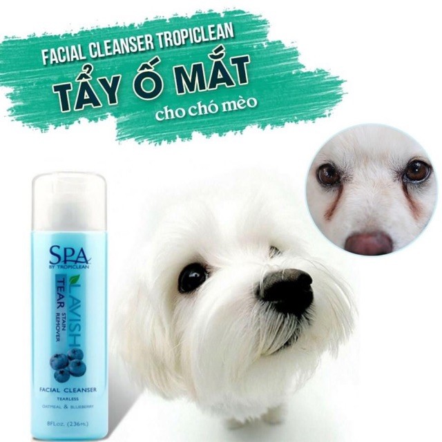Tropiclean Premium Dog Eye Cleanser ( ผลิตในอเมริกา )