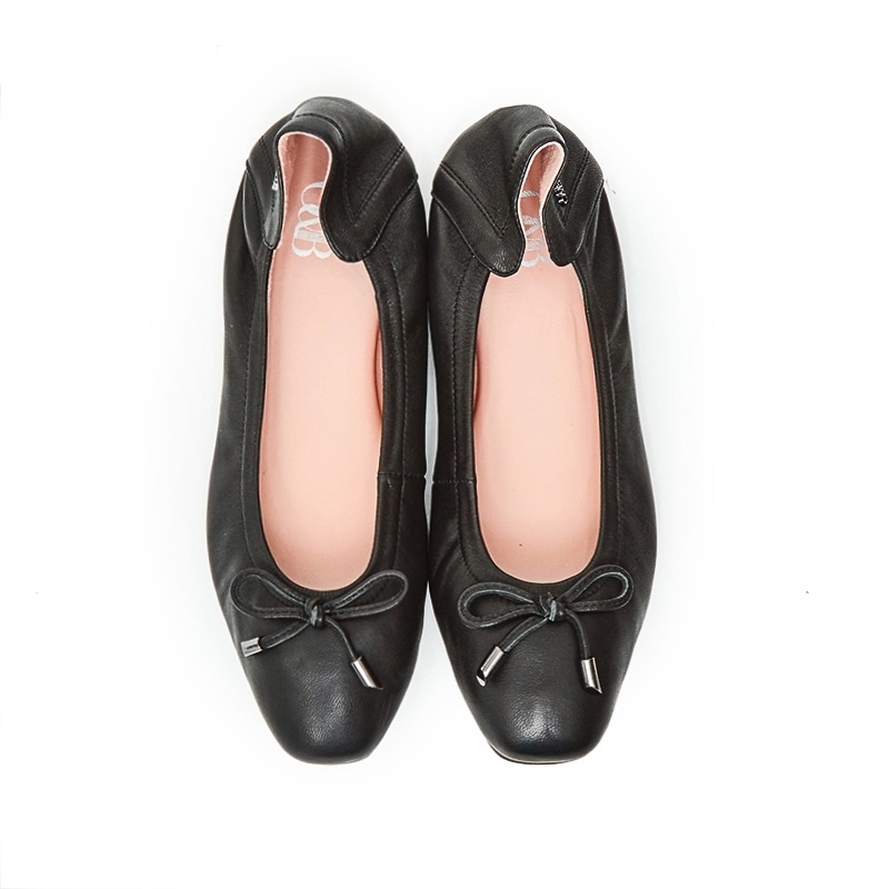 O&B รองเท้าหนังแกะ รุ่น AUDREY COMFY IN DAILY BLACK-11024CS33017F_C9BKXX