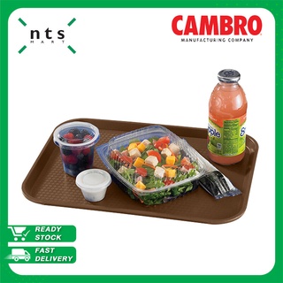 Cambro Non-Stick Tray ถาดเสิร์ฟถาดอาหาร ทรงเหลี่ยม (สีน้ำตาล)  รุ่น PT1216-167