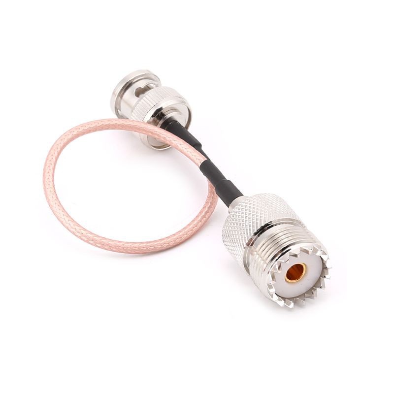 UHF SO239 สายเคเบิล Pigtail  Female to BNC Male RG 316 ความยาว 15 ซม.