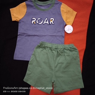 เสื้อยืดROAR ไซส์ 2T, 3T ของใหม่ 08 ROAR - Shorts &amp; Top Babylovett