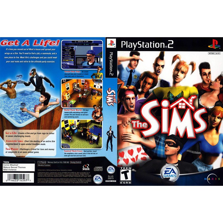 THE SIMS 1 [PS2 US : CD 1 Disc]