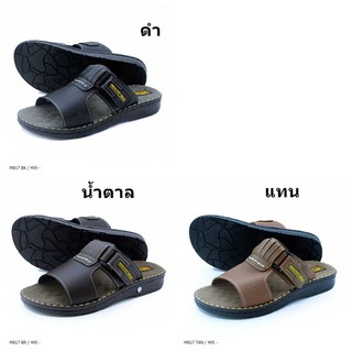 Deblu รองเท้าแตะ รุ่น M817 สี ดำ น้ำตาล แทน