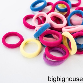 [Biho] 100Pcs Hair Ties Elastic Tiny Hair Band Rope Girl Ponytail Holder Headwear Hairstyling Accessories