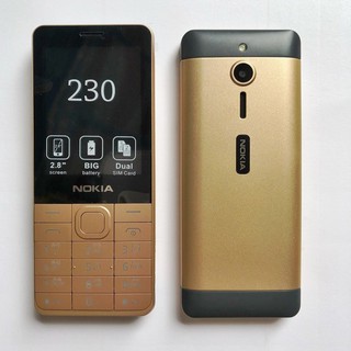 โทรศัพท์มือถือ โนเกียปุ่มกด NOKIA 230  (สีทอง) 2 ซิม  จอ 2.8นิ้ว รุ่นใหม่ 2020