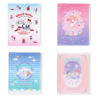 NEW!!! แฟ้ม 6pocket+ziplock ลาย SANRIO