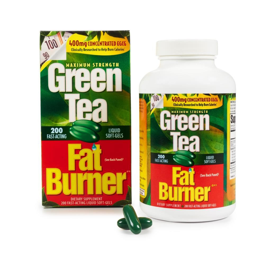 ชาเขียว 200 เม็ด Naturals Green Tea Fat Burner 90 FastActing Liquid