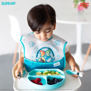 Bumkins จานข้าวเด็ก ซิลิโคน ดูดโต๊ะได้ Silicone Grip Dish รูปที่ 4