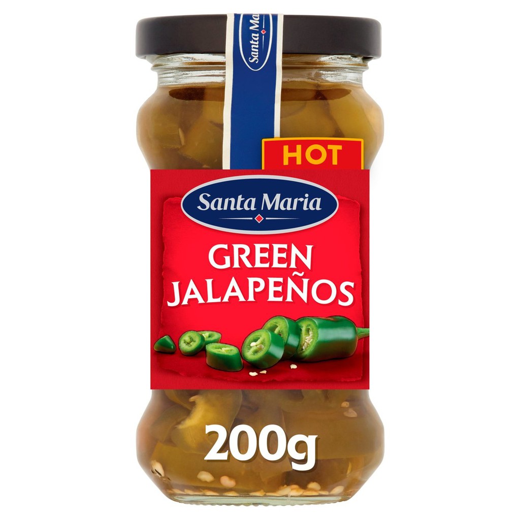 MEXICAN SANTA MARIA GREEN JALAPENOS 200GM