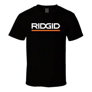 T-shirt  เสื้อยืด พิมพ์ลายโลโก้ Ridgid Famous Tool สําหรับผู้ชาย จัดส่งที่รวดเร็วS-5XL