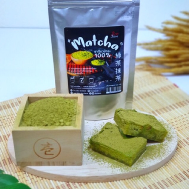 ผงชาเขียวมัทฉะPremium100% ขนาด100g ?#sonsavePremiumGarde