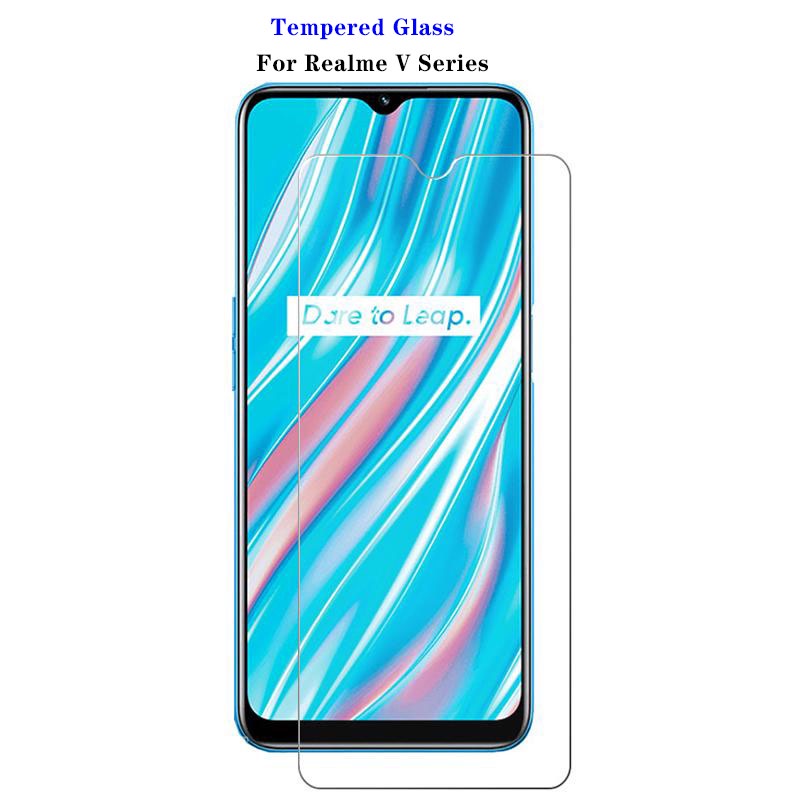 สําหรับRealme V25 V23 V20 V15 V11 V11s V5 V3 5Gกระจกนิรภัยใส 9H 2.5Dพรีเมี่ยมป้องกันหน้าจอฟิล์มTough
