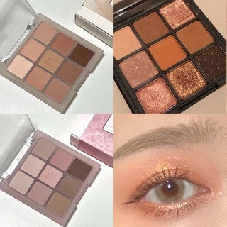 Dikalu eyeshadow (DKL901) อายแชโดว์ พาเลทตา 9 สี เนื้อดินน้ำมัน เนื้อใยไหม ประกายชิมเมอร์ สีสวย ติดทน กันน้ำ กันเหงื่อ
