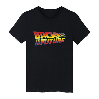 เสื้อยืดผ้าฝ้ายพิมพ์ลายขายดี Alimoo Back to the Future Classic Movie Series Men &amp; Women Cotton T-shirt