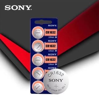 ของแท้ CR1632 ถ่านกระดุม Sony รุ่น CR1632 3V Lithium Battery พร้อมส่ง (1 Pack มี 5 pcs)