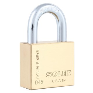 กุญแจลูกปืน SOLEX D45 45 มม. สีทอง SINGLE PADLOCK SOLEX D45 45MM GOLD