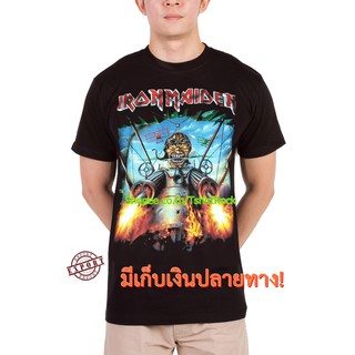 เสื้อยืดวินเทจเสื้อวง Iron Maiden เสื้อลาย ไอเอิร์นเมเดน ไอร่อน ร็อคในตำนาน ลายอมตะ เสื้อวินเทจ RCM1531S-5XL