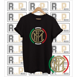 เสื้อยืดผ้าฝ้าย เสื้อยืด พิมพ์ลายโลโก้ Scudetto INTER