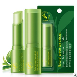 🔥 เหลือ 0 บาท ใส่โค้ด INC5FM5 🔥Han Yu Green Tea Moisturizing Fresh Lip Balm Lip Balm Moisturizing Lip Color Lip Care Lip