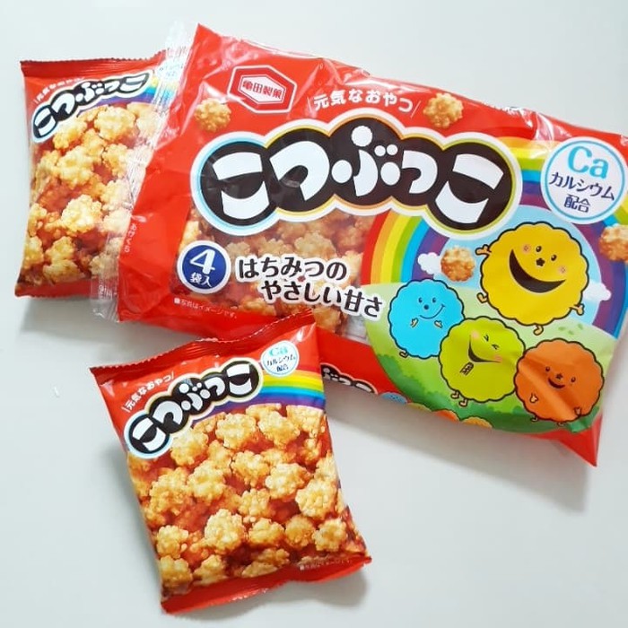 ขนมญี่ปุ่น Kameda Kotsubukko Japanese Fried Rice Crackers 110g แครกเกอร์คาเมดะ คตสึบุคโกะ