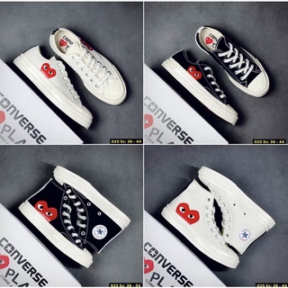 Comme Des GARCONS Play x Converse Chuck Taylor ไซส์ 36-44 (พร้อมกล่อง) ✅เก็บเงินปลายทางได้