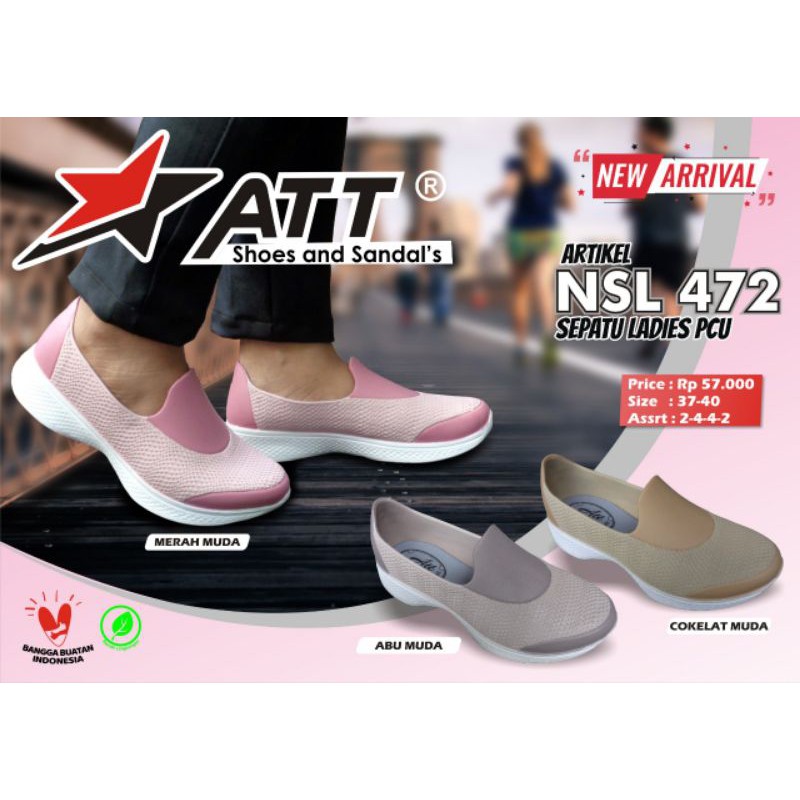 ATT NSL 472 รองเท้ายาง - รองเท้ายางแบบสวมผู้หญิง