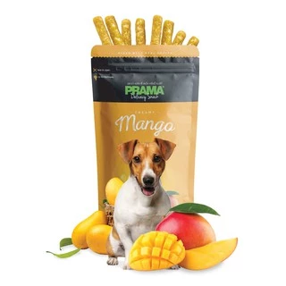 [12 ซอง] PRAMA Delicacy Snack พราม่า เดลิคาซี่ สแน็ค รสผลไม้ ขนมสำหรับสุนัข ขนาด 60 กรัม