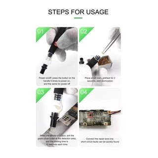 ปากการมควัน เครื่องตรวจจับวงจรสั้น Relife RL-069 วงจรเครื่องตรวจจับ rosin short circuit detector