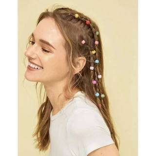 กิ๊บลูกปัด คละสี 30 ชิ้น,60 ชิ้น พร้อมส่ง! (#P3)