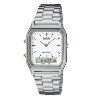 Casio นาฬิกาข้อมือ Standard รุ่น AQ-230A-7D (Silver)