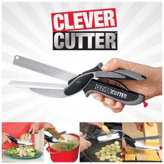 Clever cutter มีดติดเขียงหั่น ซอย ตัด อัจฉริยะ 2in 1