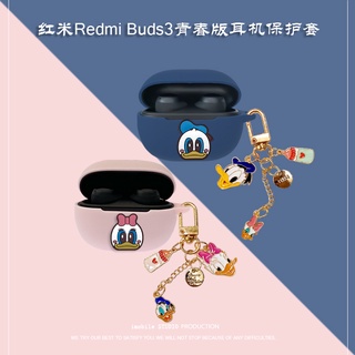 Xiaomi Redmi Buds 3 Lite ชุดหูฟังบลูทูธ ฝาครอบป้องกัน ป้องกันการตก นิ่ม พร้อมจี้ โดนัลด์ดั๊ก เดซี่