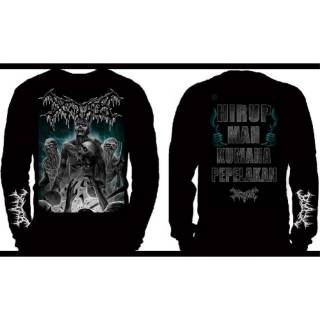 Longsleeves xtab - Inhale KUMAHA Pelakan/xtab DISTRO kaos xtab band โลหะโหดร้าย ความตาย โลหะ ขัดจังหวะ