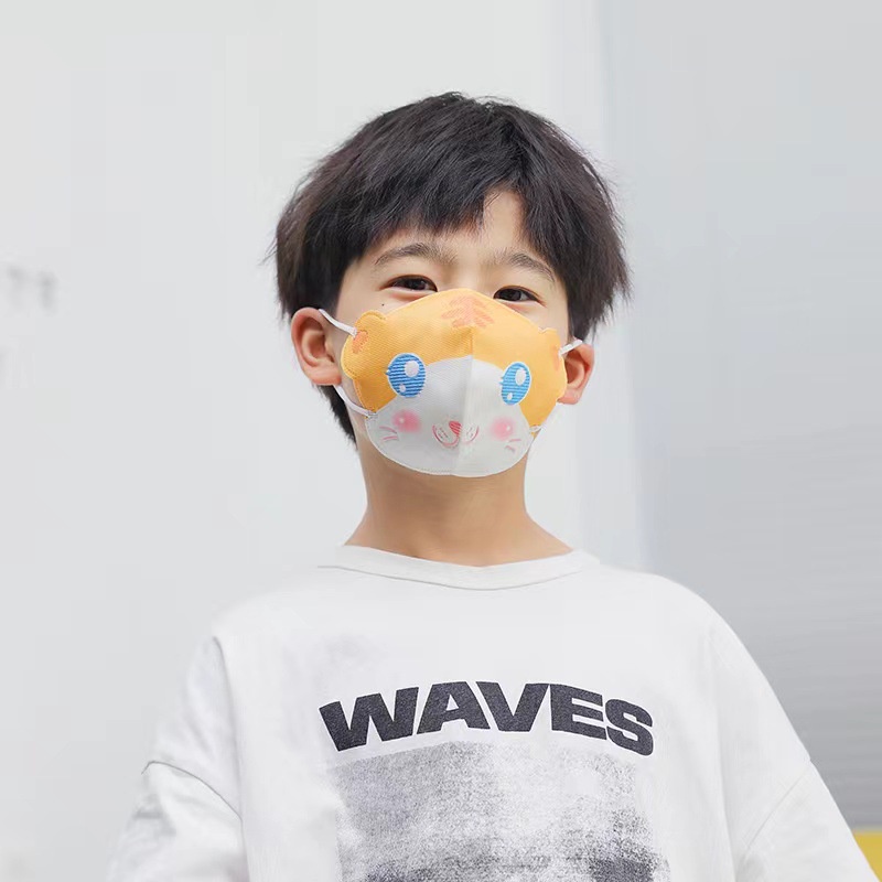 ใหม่ หน้ากาก ลายการ์ตูนอนิเมะ 3D สําหรับเด็ก เด็กหน้ากากบรรจุภัณฑ์อิสระมูลค่าสูงสำหรับเด็กชายสามมิติ 3D ป้องกันเด็กหญิงทิ้งหน้ากากระบายอากาศ