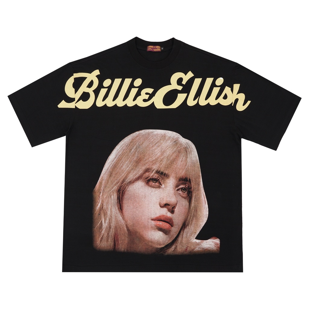 เสื้อยืดวินเทจSoubi GOKZ EDITION TEE // BILLIE EILISH // HAPPIER มากกว่าที่เคย // ขนาดเกินS-5XL