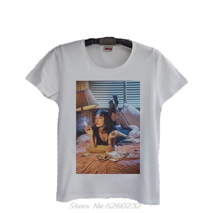 Pulp Fiction เสื้อยืดผู้ชายผู้ชาย O-คอ Tshirt แขนสั้นพิมพ์ Casual Breaking Bad พิมพ์ 100% Cotton T เ