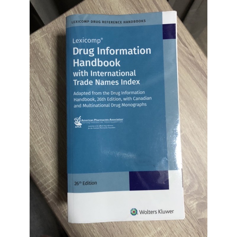 DRUG INFORMATION HANDBOOK 26 Edition Year: 2017-2018