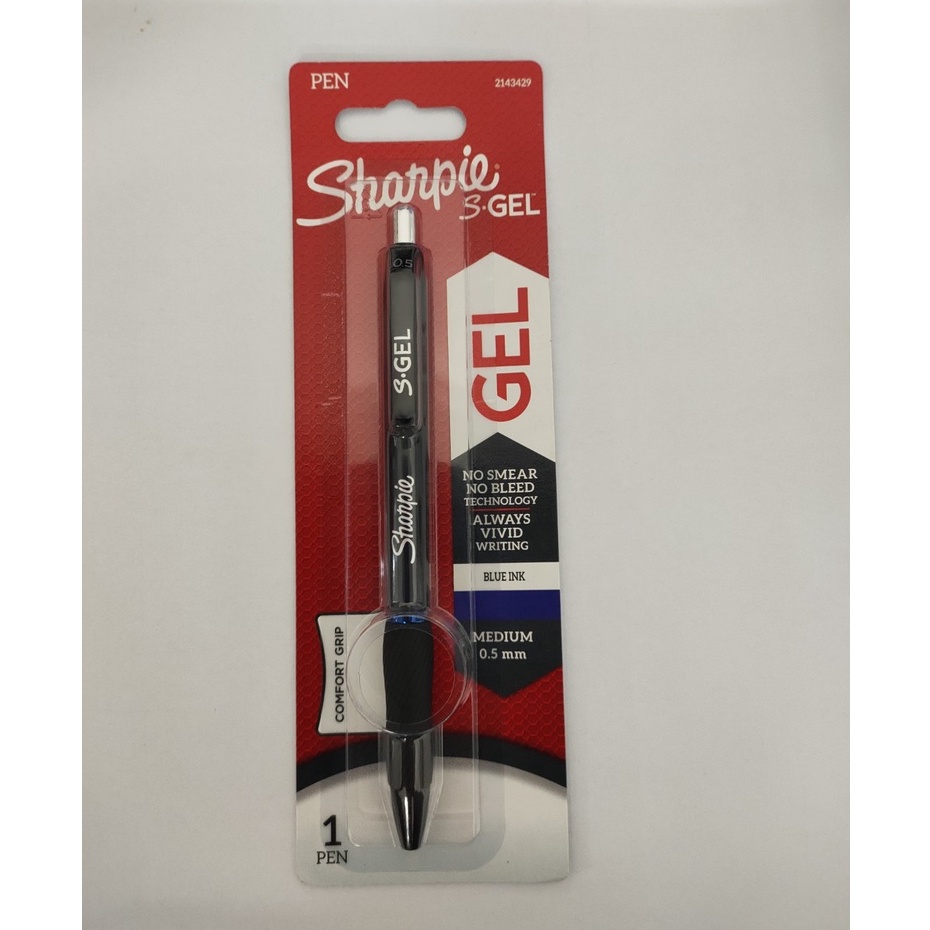 3pcs Sharpie S-Gel Gel Pens 0.5mm No Smear No Bleed Black Bue Red Ink Quick  Dry Smooth Gel Ink Pen Rubber Grip Office Supplies - AliExpress