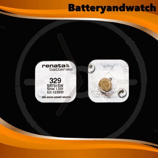 ถ่านกระดุม ถ่านนาฬิกา แพ็ค 1 เม็ด Retana 329 SR731SW/329 1.55V *ของเเท้รับประกัน