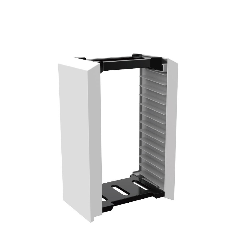 Dobe Storage Stand Tower 12 แผ่น สีขาวดำ วางแผ่นเกม PS4 PS5 Xbox