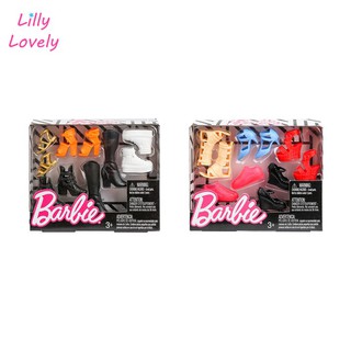 Barbie FCR92-93 Shoe Set รองเท้าตุ๊กตาบาร์บี้