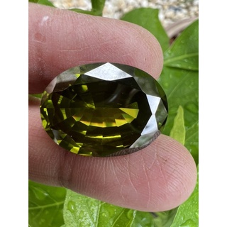 CZ Oval 15x12 (Olive) 18cts