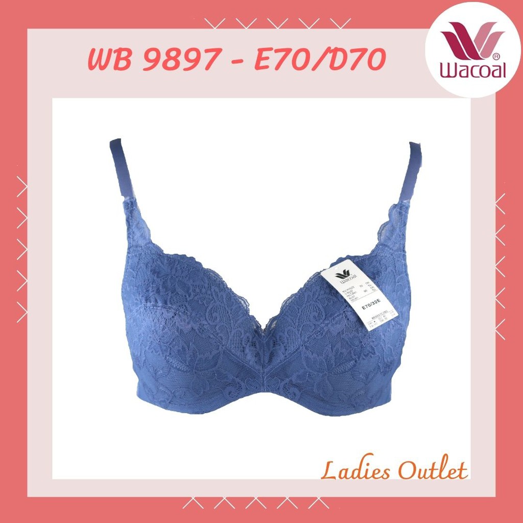 ชุดชั้นใน WC รุ่น WB9897สำหรับสาวคัพใหญ่ คัพD คัพE มีโครง ฟองน้ำแบบบ้าง ด้านหน้าเป็นผ้าลูกไม้ สายปรั