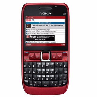 โทรศัพท์มือถือโนเกียปุ่มกด  NOKIA E63 (สีแดง) 3G/4G รุ่นใหม่ 2020