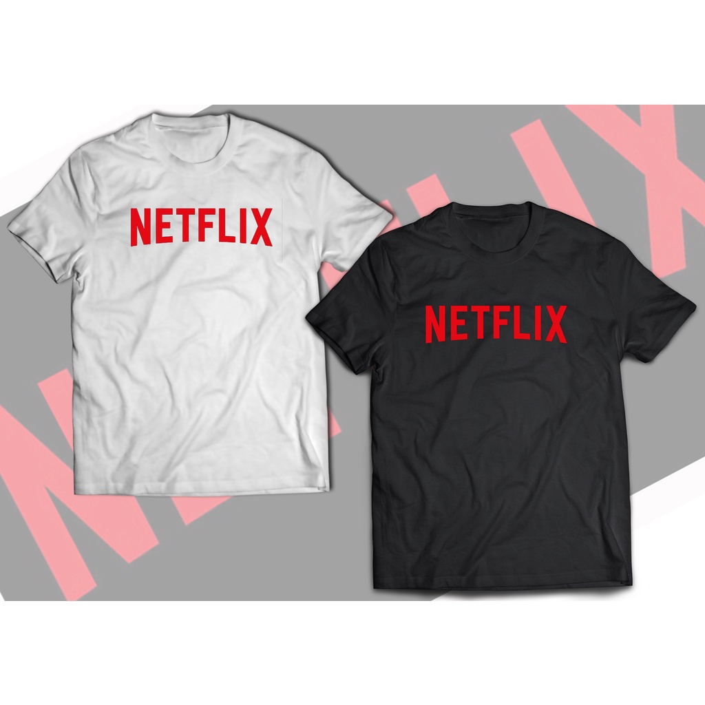 เสื้อสกรีนลาย Netflix Logo สุดฮิต มีไซส์ใหญ่ถึง 5XL 60 นิ้ว