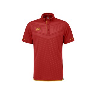 WARRIX SPORT เสื้อโปโลแขนสั้น WA-3318N (RN แดง-ทอง)