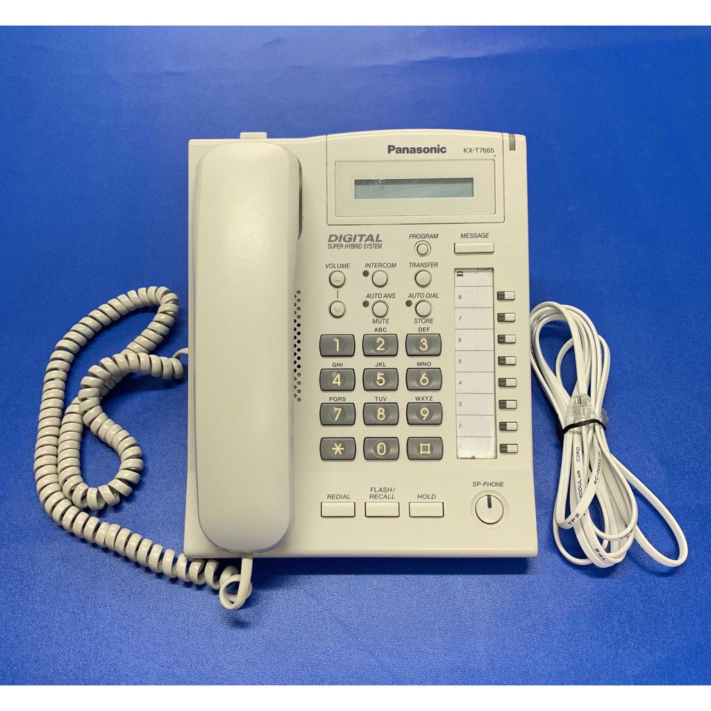 โทรศัพท์ดิจิตอลพานาโซนิค Digital Panasonic KX-T7665  ใช้กับตู้สาขา PBX รุ่น KX-TDA/KX-TDE
