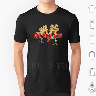 เสื้อยืดผ้าฝ้าย พิมพ์ลายตัวละคร Golden e Mega Drive Videogames Pixel Art สีทอง สําหรับผู้ชาย ACdjgk21LHnade68Size S-5XL