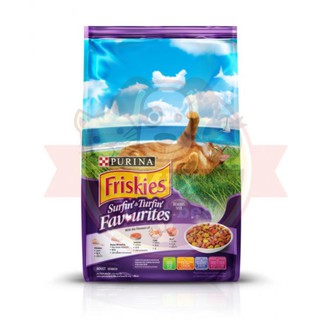 Friskies อาหารแมวโต รสรวมมิตรปลาทะเล สีม่วง 1.2kg 1 ถุง