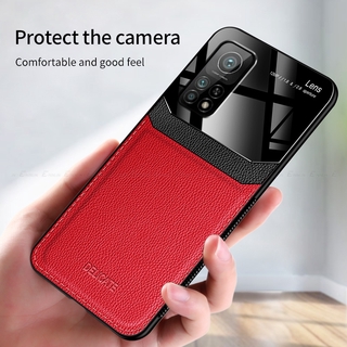 Xiaomi Mi 10T Pro Poco X3 Redmi Note 9S 9 Pro Max 9A 9C K30 Poco F2 Pro X2 Leather Mirror Glass Back Cover Shockproof Phone Case